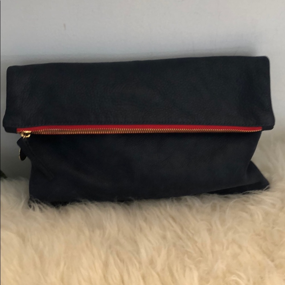 Clare vivier fold over clutch